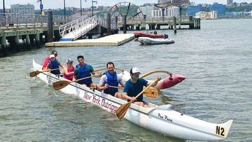 Free Outrigger Canoe Paddling at Hudson River Park's Pier 96