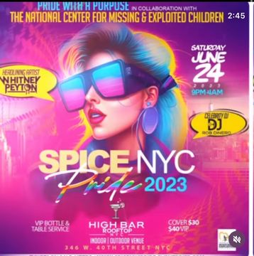 Spice NYC - Pride with a Purpose dance party 