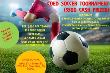 Annual Co-ed Tournament July 1st